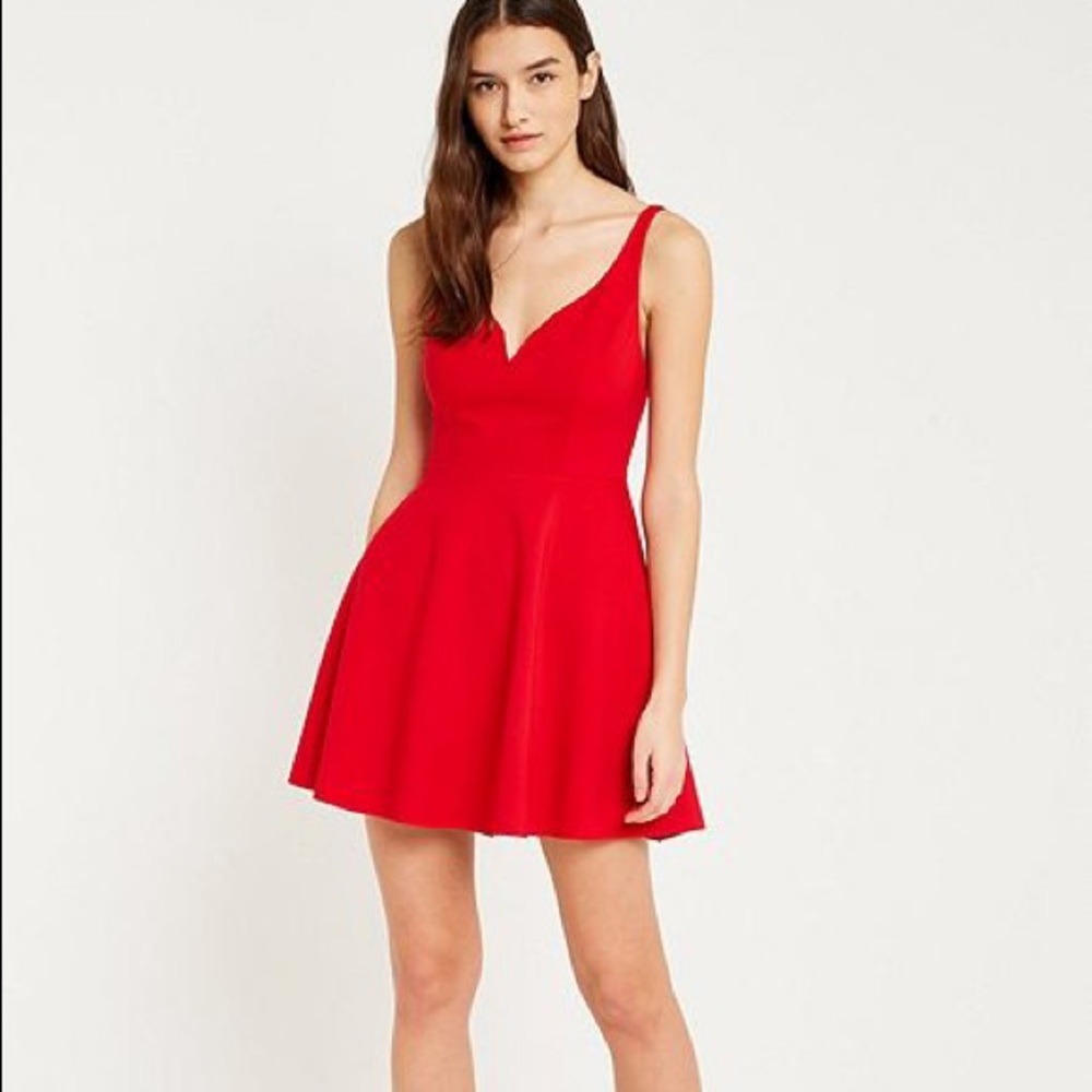 Red dress from Urban outfitters